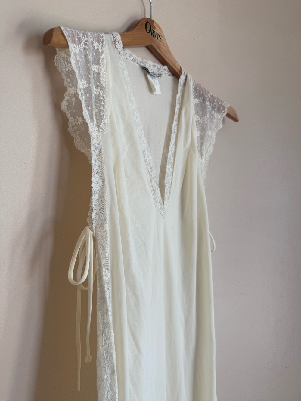 Christian Dior Vintage Lace Trim Slip Dress - Picture 1 of 8